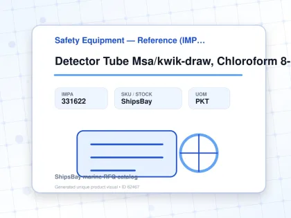 Detector Tube Msa/kwik-draw, Chloroform 8-100ppm 10pcs - Safety Equipment — Reference (IMPA) - IMPA 331622 - UOM PKT