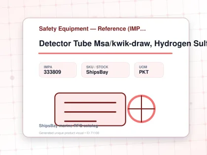 Detector Tube Msa/kwik-draw, Hydrogen Sulfide 0.2-7% 10's - Safety Equipment — Reference (IMPA) - IMPA 333809 - UOM PKT