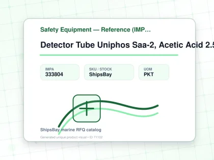 Detector Tube Uniphos Saa-2, Acetic Acid 2.5-50ppm 10's/pkt - Safety Equipment — Reference (IMPA) - IMPA 333804 - UOM PKT