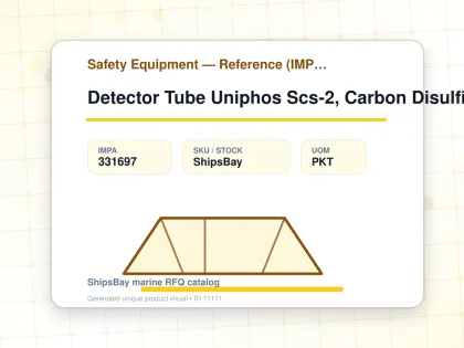 Detector Tube Uniphos Scs-2, Carbon Disulfide 10's/pkt - Safety Equipment — Reference (IMPA) - IMPA 331697 - UOM PKT