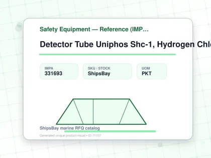 Detector Tube Uniphos Shc-1, Hydrogen Chloride 10's/pkt - Safety Equipment — Reference (IMPA) - IMPA 331693 - UOM PKT