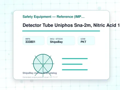Detector Tube Uniphos Sna-2m, Nitric Acid 1-20ppm 10's/pkt - Safety Equipment — Reference (IMPA) - IMPA 333801 - UOM PKT
