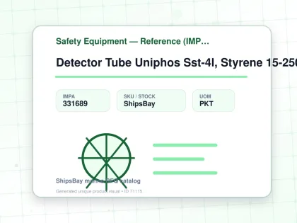 Detector Tube Uniphos Sst-4l, Styrene 15-250ppm 10's/pkt - Safety Equipment — Reference (IMPA) - IMPA 331689 - UOM PKT