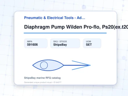 Diaphragm Pump Wilden Pro-flo, Ps20(ex.t20,m20,p20) Cast Iron - Pneumatic & Electrical Tools - Additional Items - IMPA 591606 - UOM SET