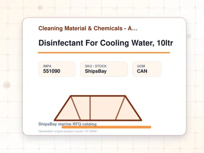 Disinfectant For Cooling Water, 10ltr - Cleaning Material & Chemicals - Additional Items - IMPA 551090 - UOM CAN
