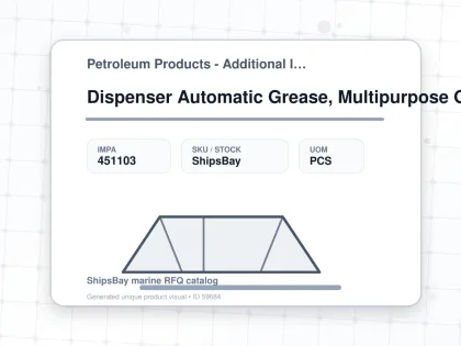 Dispenser Automatic Grease, Multipurpose Grease Sl01 125ml - Petroleum Products - Additional Items - IMPA 451103 - UOM PCS