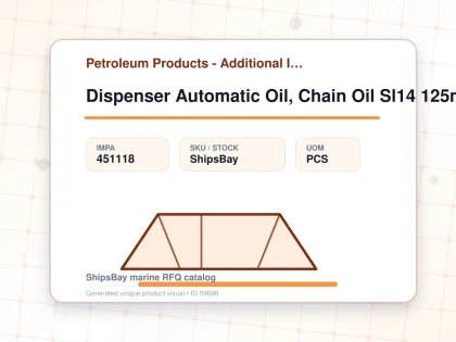 Dispenser Automatic Oil, Chain Oil Sl14 125ml - Petroleum Products - Additional Items - IMPA 451118 - UOM PCS