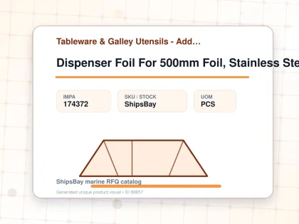 Dispenser Foil For 500mm Foil, Stainless Steel 555x210x175mm - Tableware & Galley Utensils - Additional Items - IMPA 174372 - UOM PCS