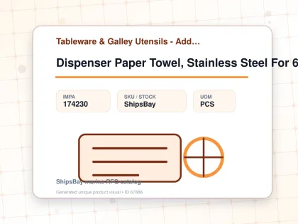 Dispenser Paper Towel, Stainless Steel For 600's - Tableware & Galley Utensils - Additional Items - IMPA 174230 - UOM PCS