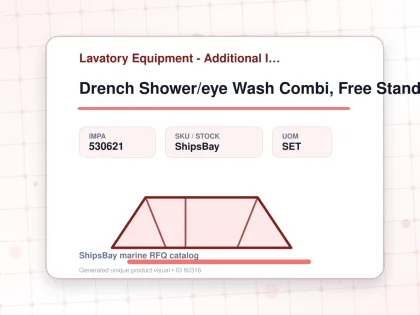 Drench Shower/eye Wash Combi, Free Standing Plastic - Lavatory Equipment - Additional Items - IMPA 530621 - UOM SET