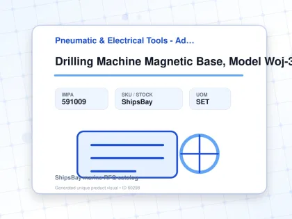 Drilling Machine Magnetic Base, Model Woj-3200 220-240v - Pneumatic & Electrical Tools - Additional Items - IMPA 591009 - UOM SET