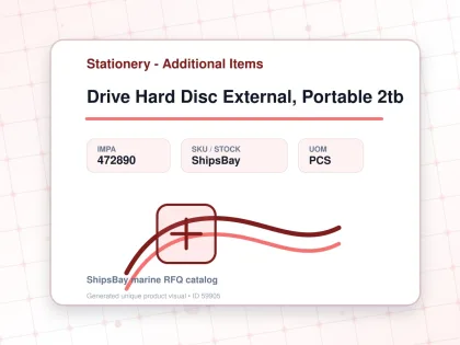 Drive Hard Disc External, Portable 2tb - Stationery - Additional Items - IMPA 472890 - UOM PCS