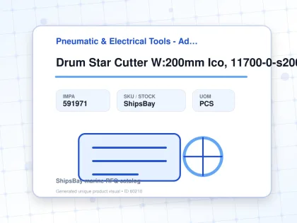 Drum Star Cutter W:200mm Ico, 11700-0-s200 For Rust Removal - Pneumatic & Electrical Tools - Additional Items - IMPA 591971 - UOM PCS