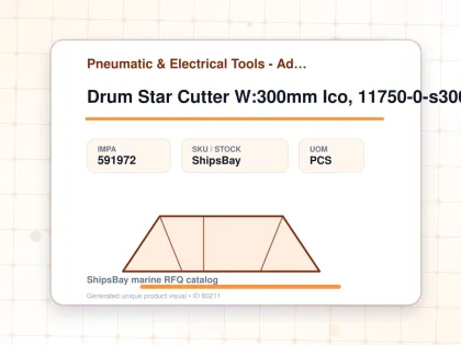 Drum Star Cutter W:300mm Ico, 11750-0-s300 For Rust Removal - Pneumatic & Electrical Tools - Additional Items - IMPA 591972 - UOM PCS