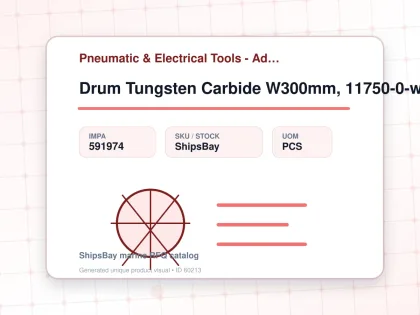 Drum Tungsten Carbide W300mm, 11750-0-w300 For Rust Removal - Pneumatic & Electrical Tools - Additional Items - IMPA 591974 - UOM PCS