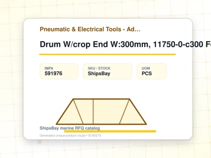 Drum W/crop End W:300mm, 11750-0-c300 For Rust Removal - Pneumatic & Electrical Tools - Additional Items - IMPA 591976 - UOM PCS