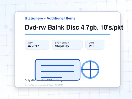 Dvd-rw Balnk Disc 4.7gb, 10's/pkt - Stationery - Additional Items - IMPA 472697 - UOM PKT