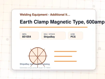 Earth Clamp Magnetic Type, 600amp - Welding Equipment - Additional Items - IMPA 851054 - UOM PCS