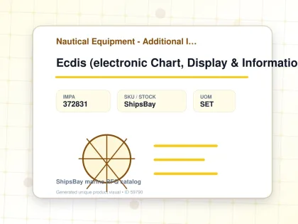 Ecdis (electronic Chart, Display & Information System) - Nautical Equipment - Additional Items - IMPA 372831 - UOM SET