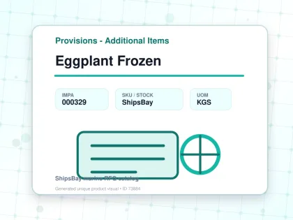 Eggplant Frozen - Provisions - Additional Items - IMPA 000329 - UOM KGS