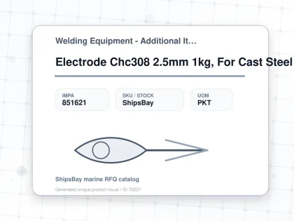 Electrode Chc308 2.5mm 1kg, For Cast Steel - Welding Equipment - Additional Items - IMPA 851621 - UOM PKT