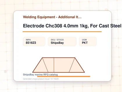 Electrode Chc308 4.0mm 1kg, For Cast Steel - Welding Equipment - Additional Items - IMPA 851623 - UOM PKT