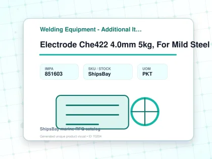 Electrode Che422 4.0mm 5kg, For Mild Steel - Welding Equipment - Additional Items - IMPA 851603 - UOM PKT