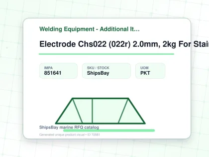 Electrode Chs022 (022r) 2.0mm, 2kg For Stainless Steel - Welding Equipment - Additional Items - IMPA 851641 - UOM PKT