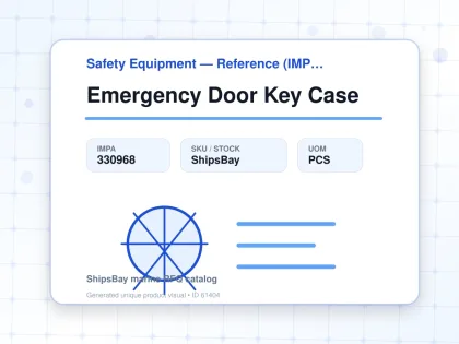 Emergency Door Key Case - Safety Equipment — Reference (IMPA) - IMPA 330968 - UOM PCS