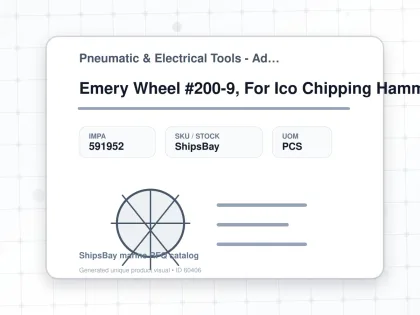 Emery Wheel #200-9, For Ico Chipping Hammer - Pneumatic & Electrical Tools - Additional Items - IMPA 591952 - UOM PCS