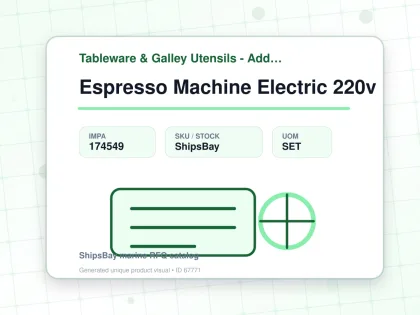 Espresso Machine Electric 220v - Tableware & Galley Utensils - Additional Items - IMPA 174549 - UOM SET