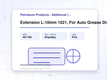 Extension L:10mm 1021, For Auto Grease Dispenser - Petroleum Products - Additional Items - IMPA 451166 - UOM PCS