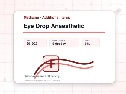 Eye Drop Anaesthetic - Medicine - Additional Items - IMPA 391902 - UOM BTL