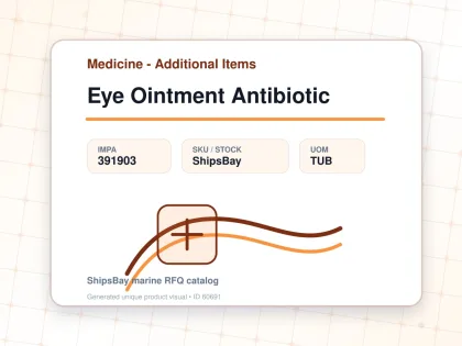 Eye Ointment Antibiotic - Medicine - Additional Items - IMPA 391903 - UOM TUB