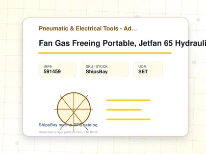 Fan Gas Freeing Portable, Jetfan 65 Hydraulic - Pneumatic & Electrical Tools - Additional Items - IMPA 591459 - UOM SET