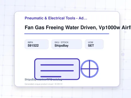 Fan Gas Freeing Water Driven, Vp1000w Airflow 10540m3/hr - Pneumatic & Electrical Tools - Additional Items - IMPA 591522 - UOM SET
