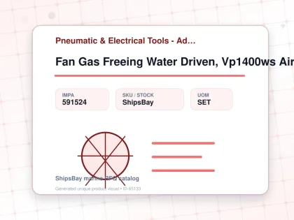 Fan Gas Freeing Water Driven, Vp1400ws Airflow 14000m3/hr - Pneumatic & Electrical Tools - Additional Items - IMPA 591524 - UOM SET