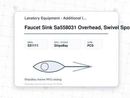 Faucet Sink Sa558031 Overhead, Swivel Spout 128-178mm - Lavatory Equipment - Additional Items - IMPA 531111 - UOM PCS