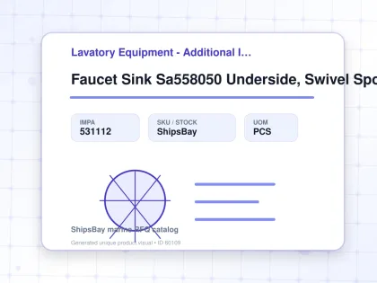 Faucet Sink Sa558050 Underside, Swivel Spout 128-178mm - Lavatory Equipment - Additional Items - IMPA 531112 - UOM PCS