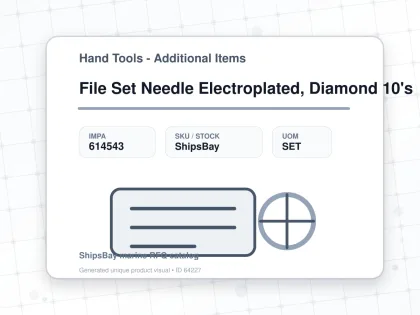 File Set Needle Electroplated, Diamond 10's - Hand Tools - Additional Items - IMPA 614543 - UOM SET