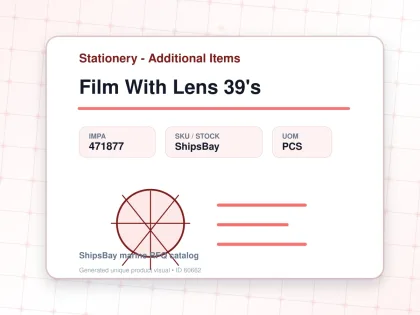 Film With Lens 39's - Stationery - Additional Items - IMPA 471877 - UOM PCS