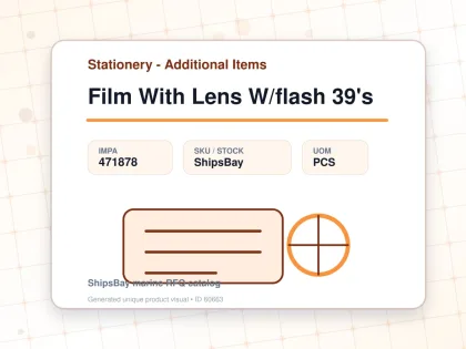Film With Lens W/flash 39's - Stationery - Additional Items - IMPA 471878 - UOM PCS