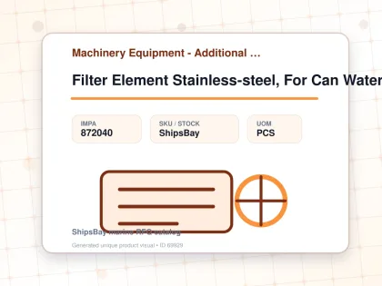 Filter Element Stainless-steel, For Can Water Filter Dia 600mm - Machinery Equipment - Additional Items - IMPA 872040 - UOM PCS