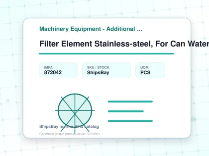 Filter Element Stainless-steel, For Can Water Filter Dia 700mm - Machinery Equipment - Additional Items - IMPA 872042 - UOM PCS