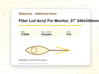 Filter Lcd Acryl For Monitor, 37" 840x549mm - Stationery - Additional Items - IMPA 472828 - UOM PCS
