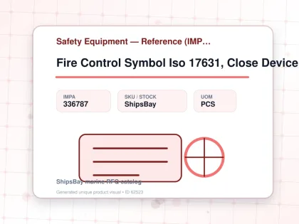 Fire Control Symbol Iso 17631, Close Device F/acc Vent In/out - Safety Equipment — Reference (IMPA) - IMPA 336787 - UOM PCS