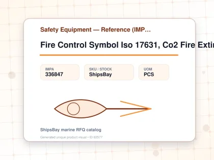 Fire Control Symbol Iso 17631, Co2 Fire Extinguisher 150x150 - Safety Equipment — Reference (IMPA) - IMPA 336847 - UOM PCS