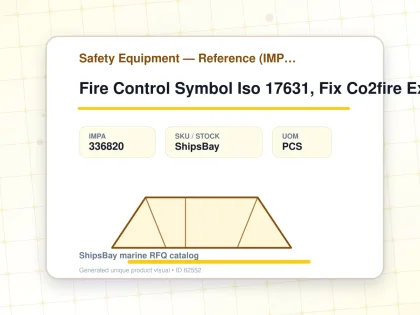 Fire Control Symbol Iso 17631, Fix Co2fire Exting'ng Install - Safety Equipment — Reference (IMPA) - IMPA 336820 - UOM PCS