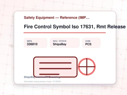 Fire Control Symbol Iso 17631, Rmt Release Station F/halon Eq - Safety Equipment — Reference (IMPA) - IMPA 336810 - UOM PCS