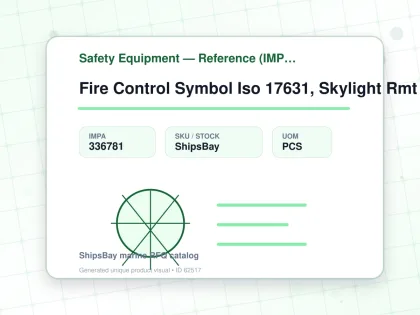 Fire Control Symbol Iso 17631, Skylight Rmt Control 150x150mm - Safety Equipment — Reference (IMPA) - IMPA 336781 - UOM PCS